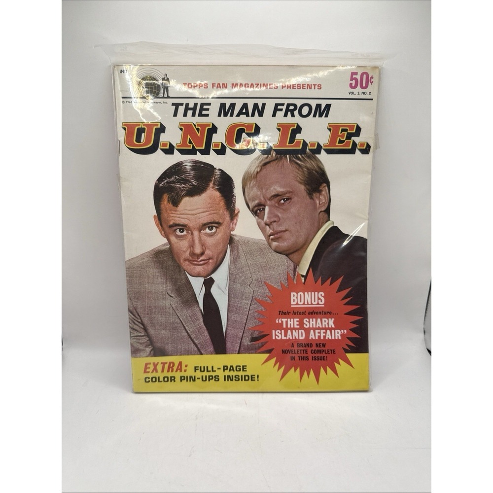 1965 MGM The Man From UNCLE - Topps Fan Magazine Vintage Vol 1 Number 2